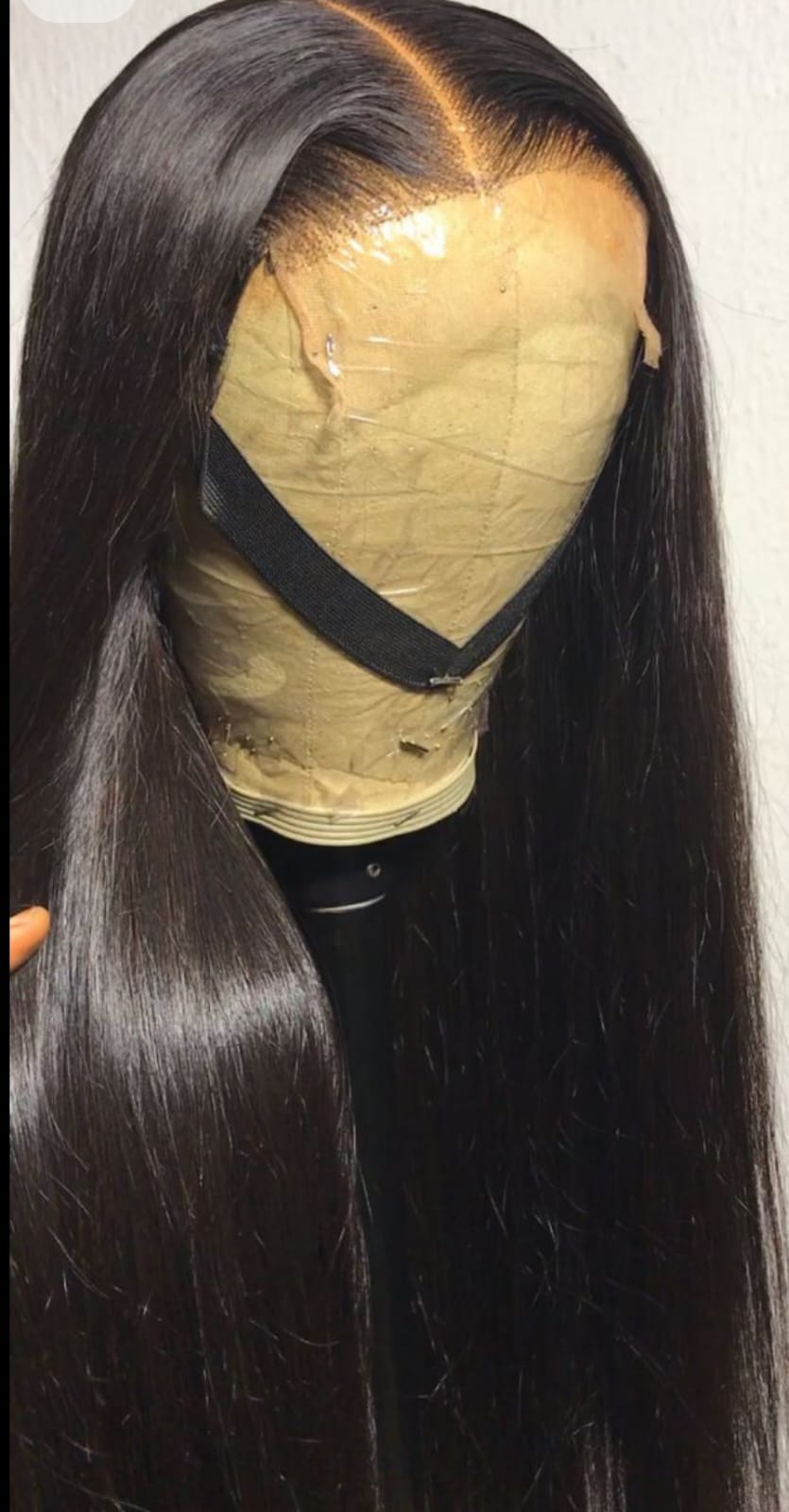 Woman with red lipstick